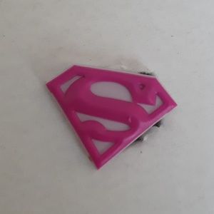 CROCS Jibbitz Super Girl Pink Logo Charm